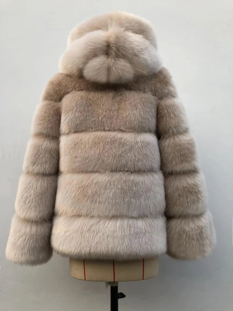 Winter Thick Warm Faux Fur Coat