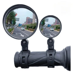 Universal Bicycle Rearview Mirror Adjustable Rotate Wide-Angle Cycling Handlebar Rear View Mirrors for Road Bike Accessories