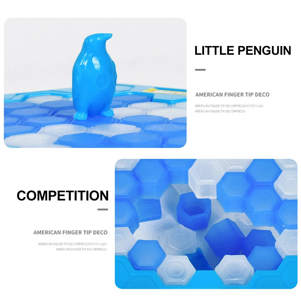 Puzzle Building Blocks Ice Breaking Save The Penguin Trap Board Family Desk Game Toy