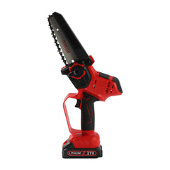 Electric Compact Portable Chainsaw Rechargeable Battery Powered Cutting Logging