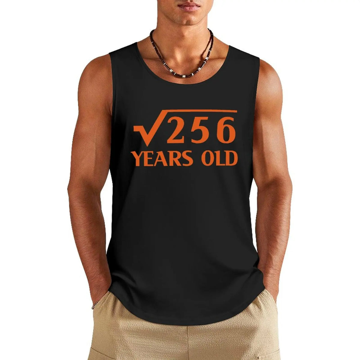 16th Happy Birthday Art 16 Years Old Square Root of 256 Tank Top t-shirt for men Man gym clothes