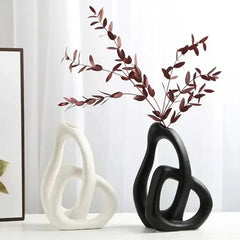 Heart Shape Ceramic Vase Nordic Home Decorative Flower Vase