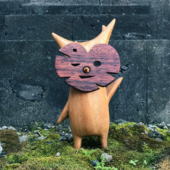 Wooden Korok Statue Home Decoration Handicraft Craft For Game Lovers Zelda Breath Of The Wild Puppet Toy Decoration Gif