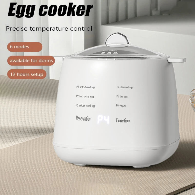 Household Multifunctional Breakfast Machine 6 Modes Automatic Power-off Egg Boiler Egg Steamer