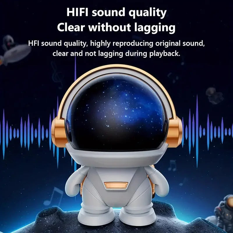 New wireless Bluetooth astronaut astronaut speaker TWS couplet cute desktop space robot subwoofer Bluetooth speaker