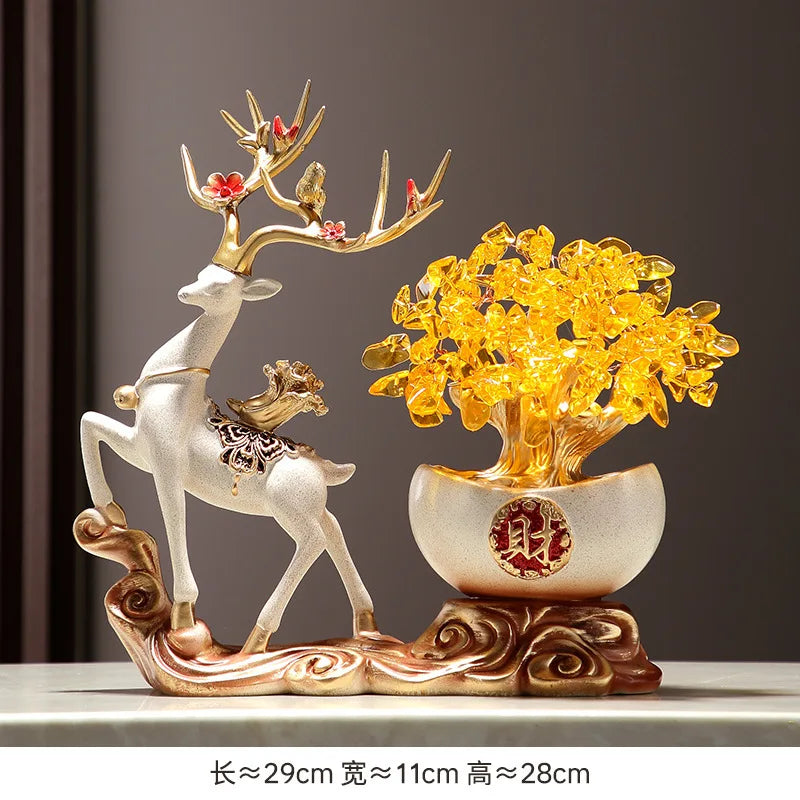 Charm Ornaments Yuan Treasure Fortune Tree Crafts Fashion Atmospheric Animal Painting Exquisite Decorations