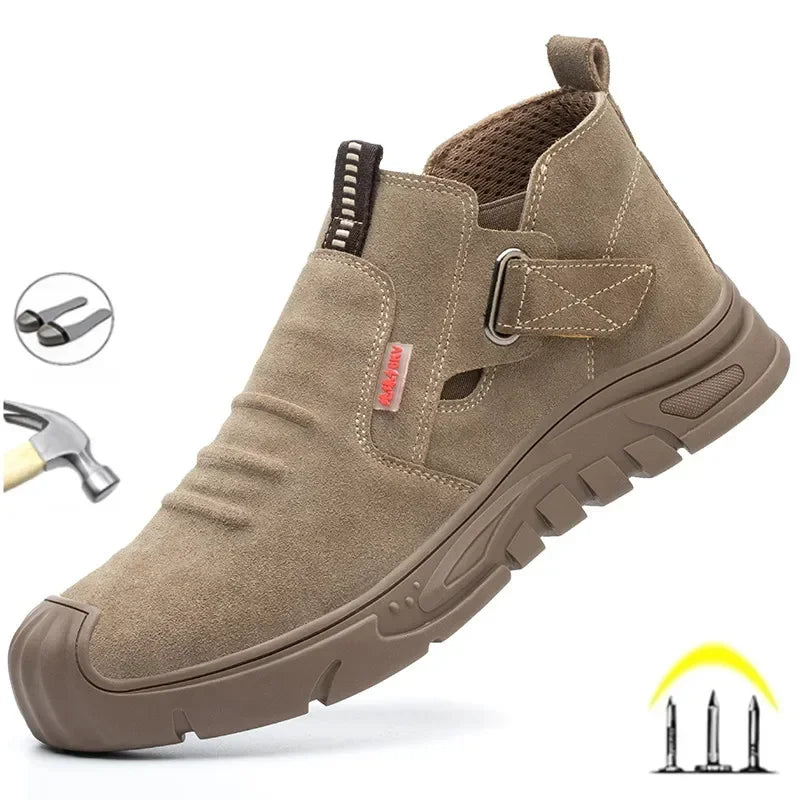 Work Sneakers Men Indestructible Steel Toe Work Shoes Safety Boots For Men