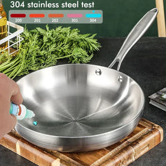 Stainless Steel Frying Pan, NonStick Pan Fried Steak Pot