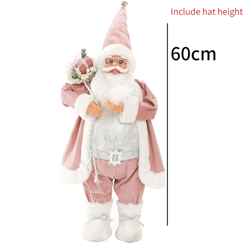 Santa Claus Doll Christmas Doll Desktop Santa Claus Figure Santa Figurine Ornament 2023 Xmas Decor Home Christmas