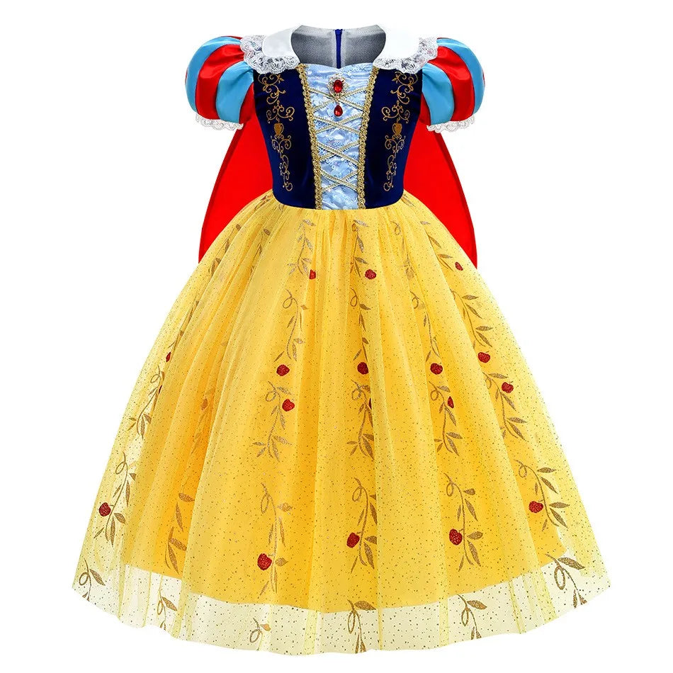 Halloween Costume for Kids Summer Puff Sleeve Princess Skirt