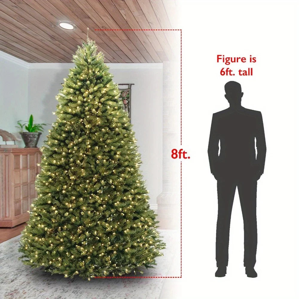 8ft Artificial Holiday Standing Xmas Christmas Tree + 750 LED Prelit Light Decor