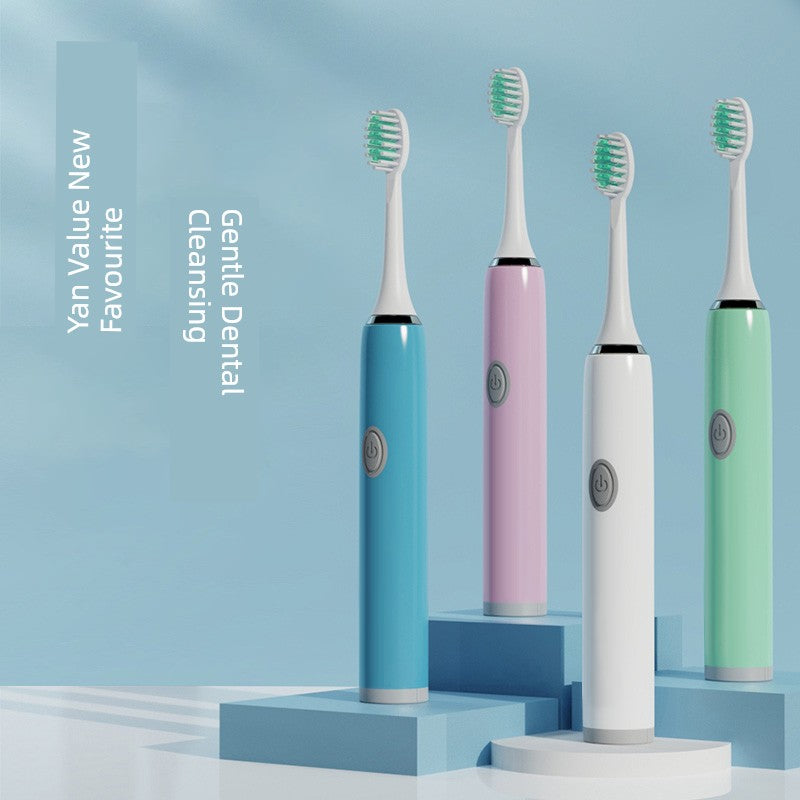 Household Ultrasonic Waterproof Student Soft Hair Electric Toothbrush