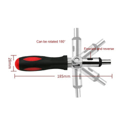 Screwdriver Driver Maintenance Hand Tools 6.35mm Ratchet Screwdriver Bit Holder