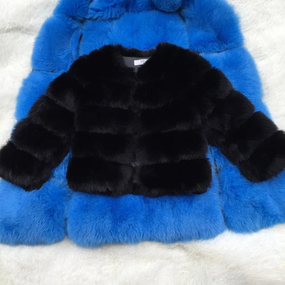 Fluffy Faux Fur Coat