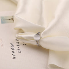 Twilight Bella Rings Silver Plated Fashion Simple Classic White Rhinestone Ring For Women Gifts