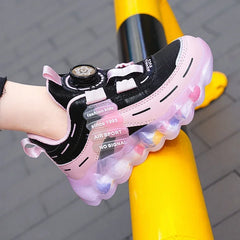 Spring Children Girls Boys PU Sneakers Toddlers Casual Shoes