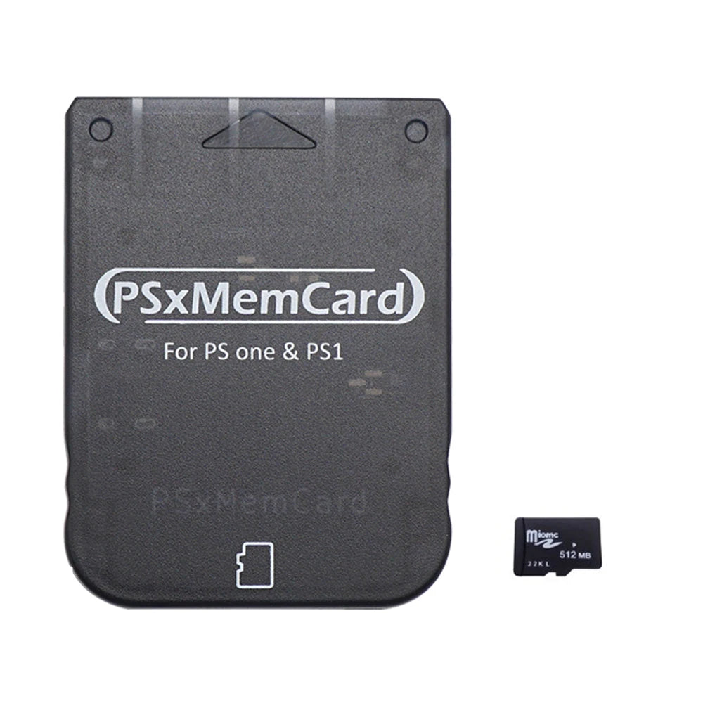 PSXMemCard Save Data Game Card for PS1 PS One Game Console with MicroSD Card TF Card Support Firmware upgrade