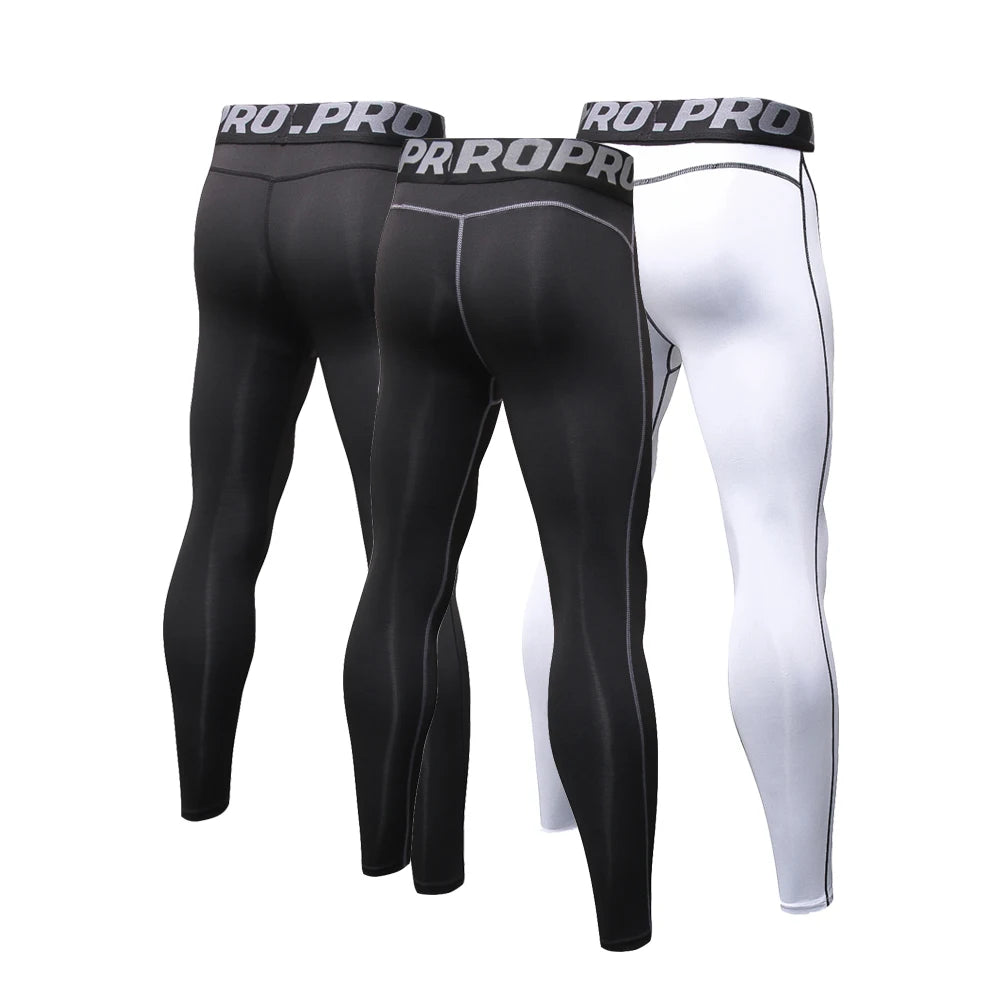 Men Compression Pants Quick Drying Running Basketball Leggings Workout Pants for Men