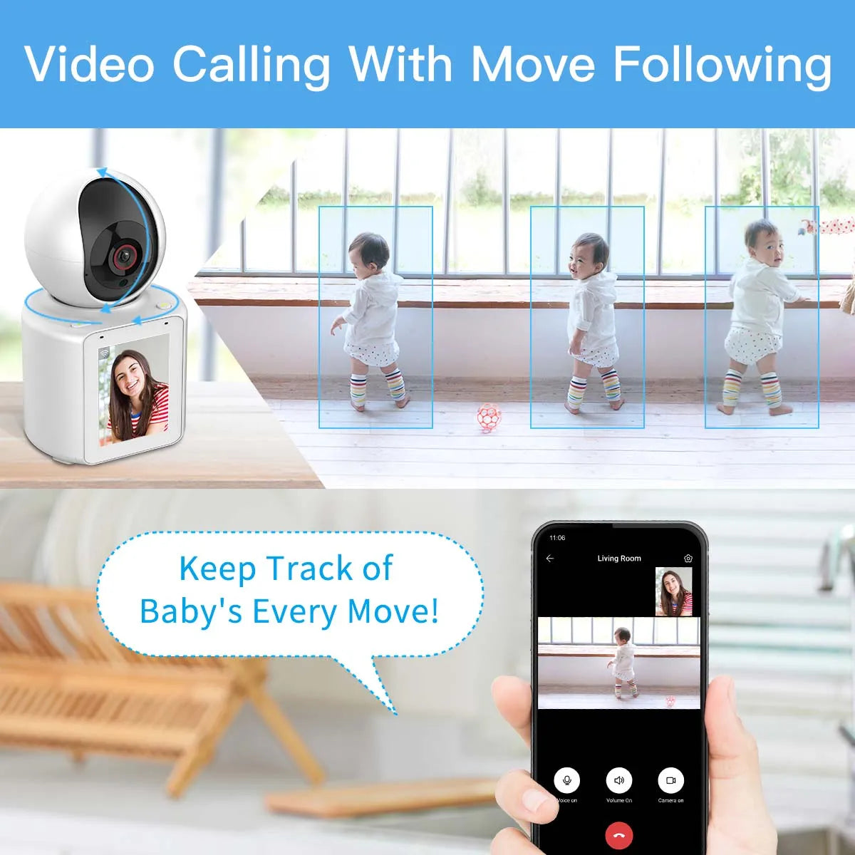 Wifi Video Calling Camera Babymonitor Home Security