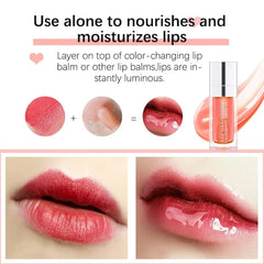 Lip Oil Hydrating Plumping Lip Coat For Lipstick Lipgloss Tinted Lip Plumper Serum