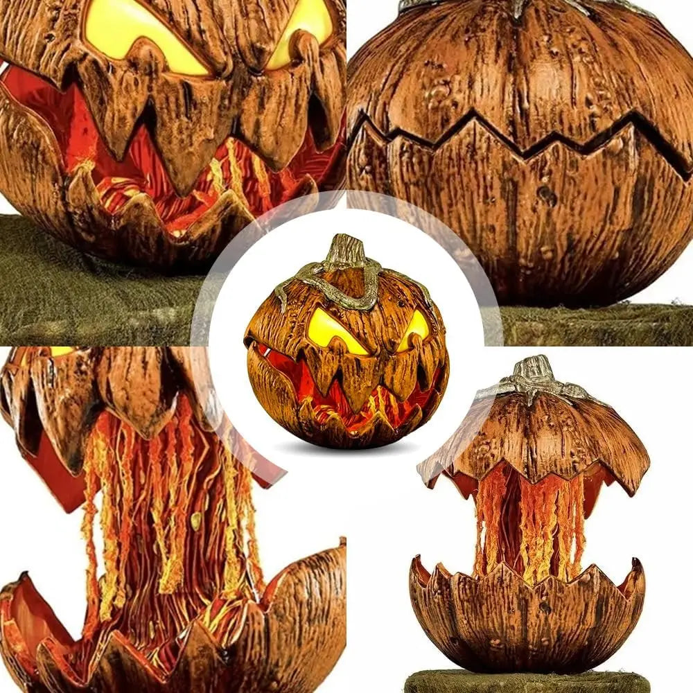 Halloween Gourdo Animatronic, Halloween Rise and Fall Makes a Terrifying Sound Pumpkin Head, Halloween Decor