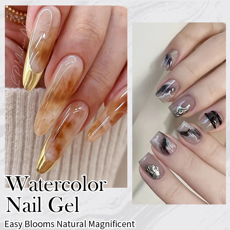 Nail Gel Polish for Spreading Effect Marble Gel Nail Polish Painting Nails