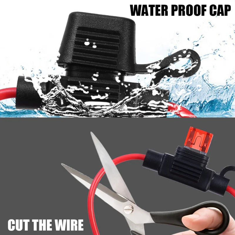 Car Mini Blade Fuse Holder Splash-proof Box