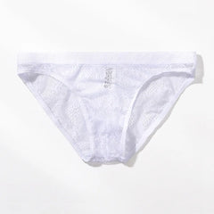 Men Underwear Briefs  Lace Semi-Transparent Panties