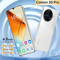 FUFFI-Camon 30 Pro,Smartphone,6.3 inch,4000mAh,3+32GB ROM,Google Play Store,Mobile phone, Android,Cellphones