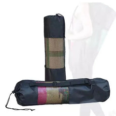 Yoga Mat Bag Exercise Fitness Carrier Nylon Mesh Center Adjustable Strap