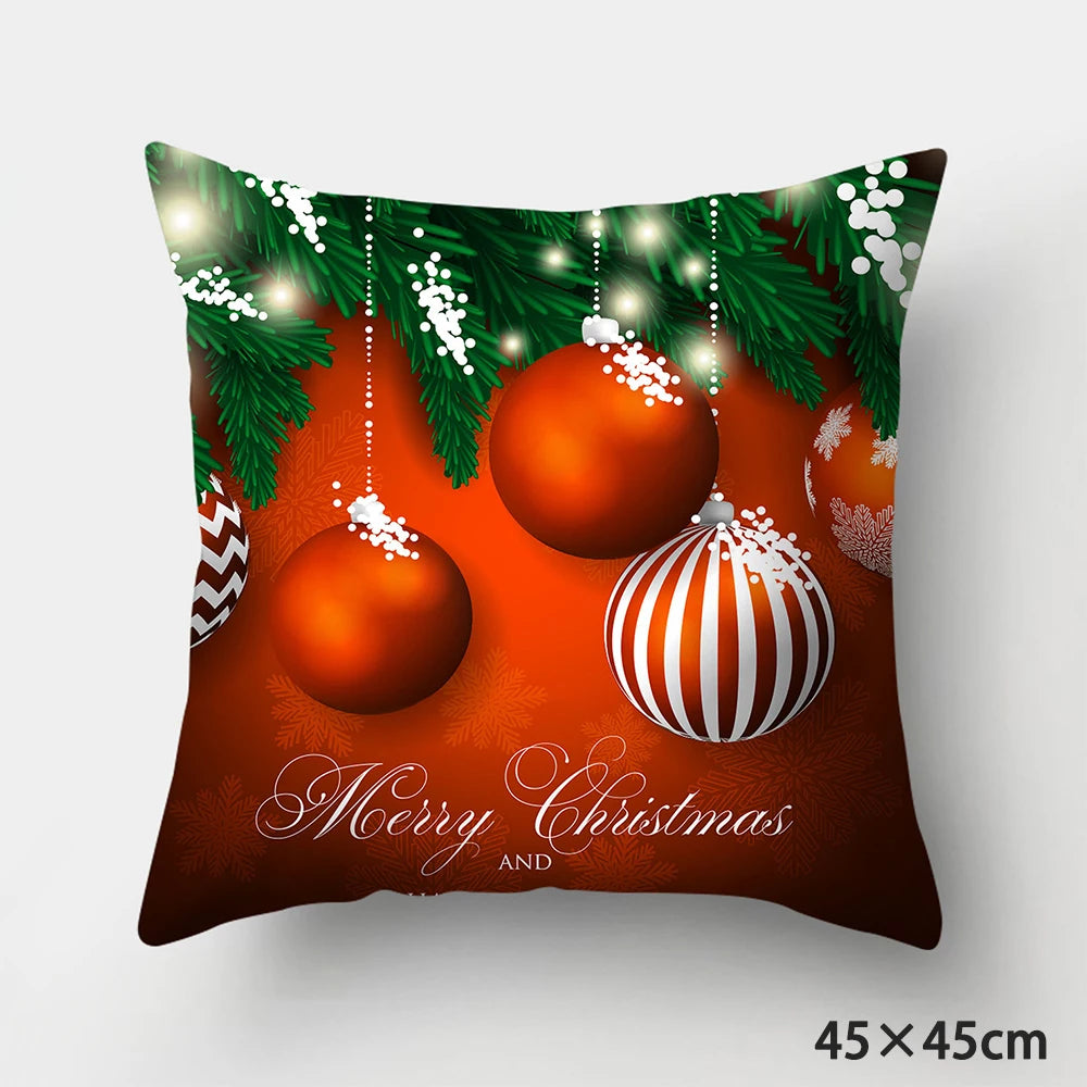 Christmas Cushions Happy New Year 2022 Wedding Decor Patterns from  Home  Gifts