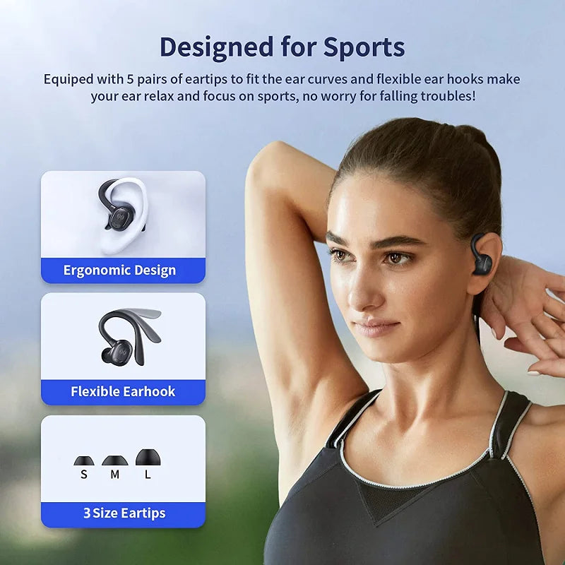 New Wireless 5.3 Earbuds TWS Bluetooth headset Waterproof Earphone