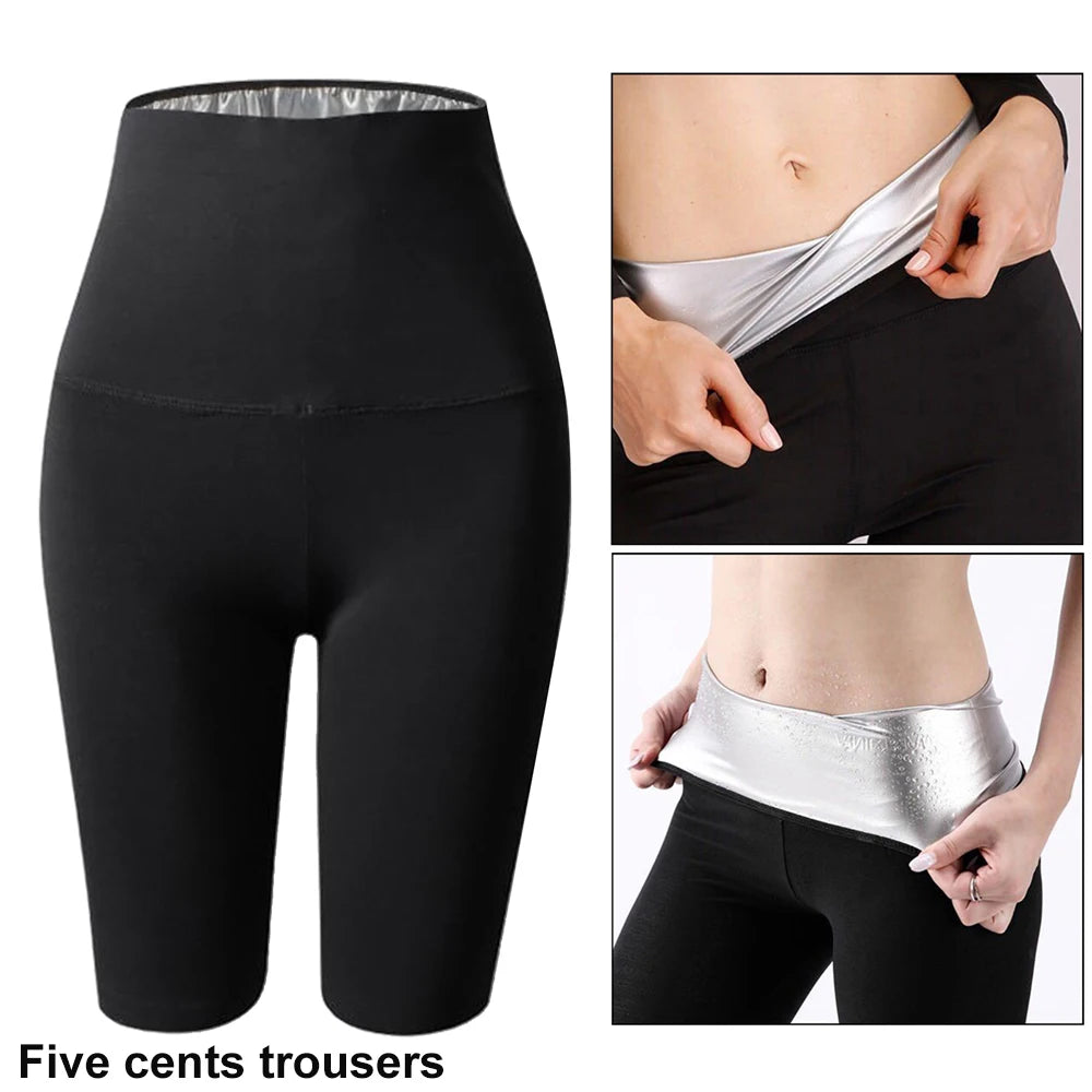 Sauna Sweat Pants for Women High Waist Compression Slimming Weights Thermo Legging