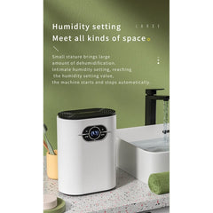 1200ML Dehumidifier Moisture Absorbers Air Dryer Quiet Air Dehumidifier For Home Basement Bedroom Bathroom EU Plug
