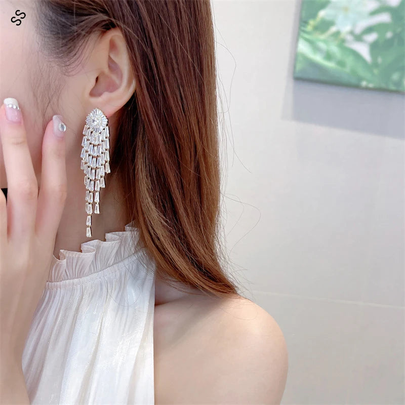 French Elegant Temperament Exaggerated Earrings