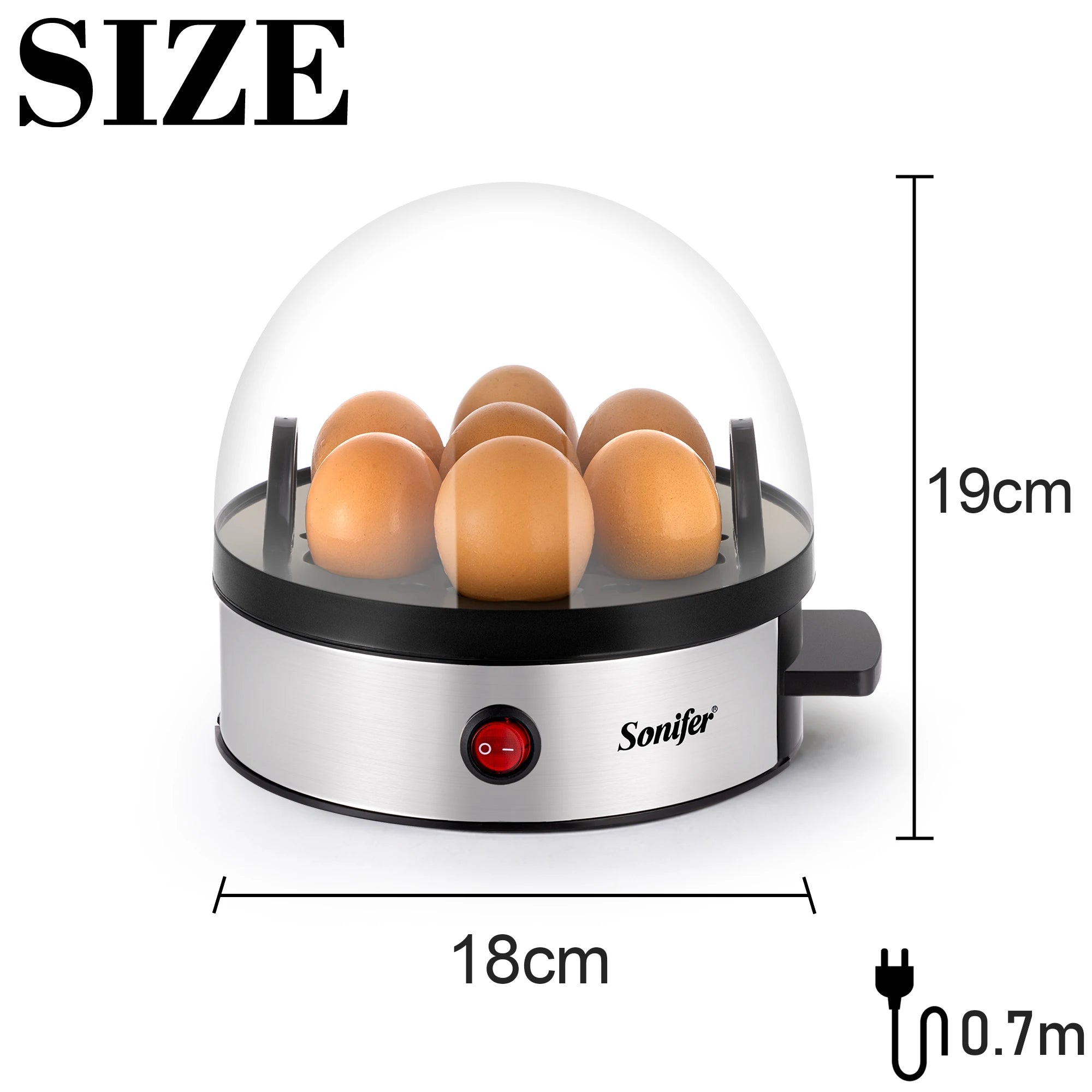 Convenient Egg Cooker Electric Egg Cooker 7pcs Egg Steamer Egg Cooker Kitchen Cooking Tools Egg