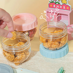 Plastic Sealed Cans Food Storage Jar Spice Teas Beans Candy Preservation Bottle