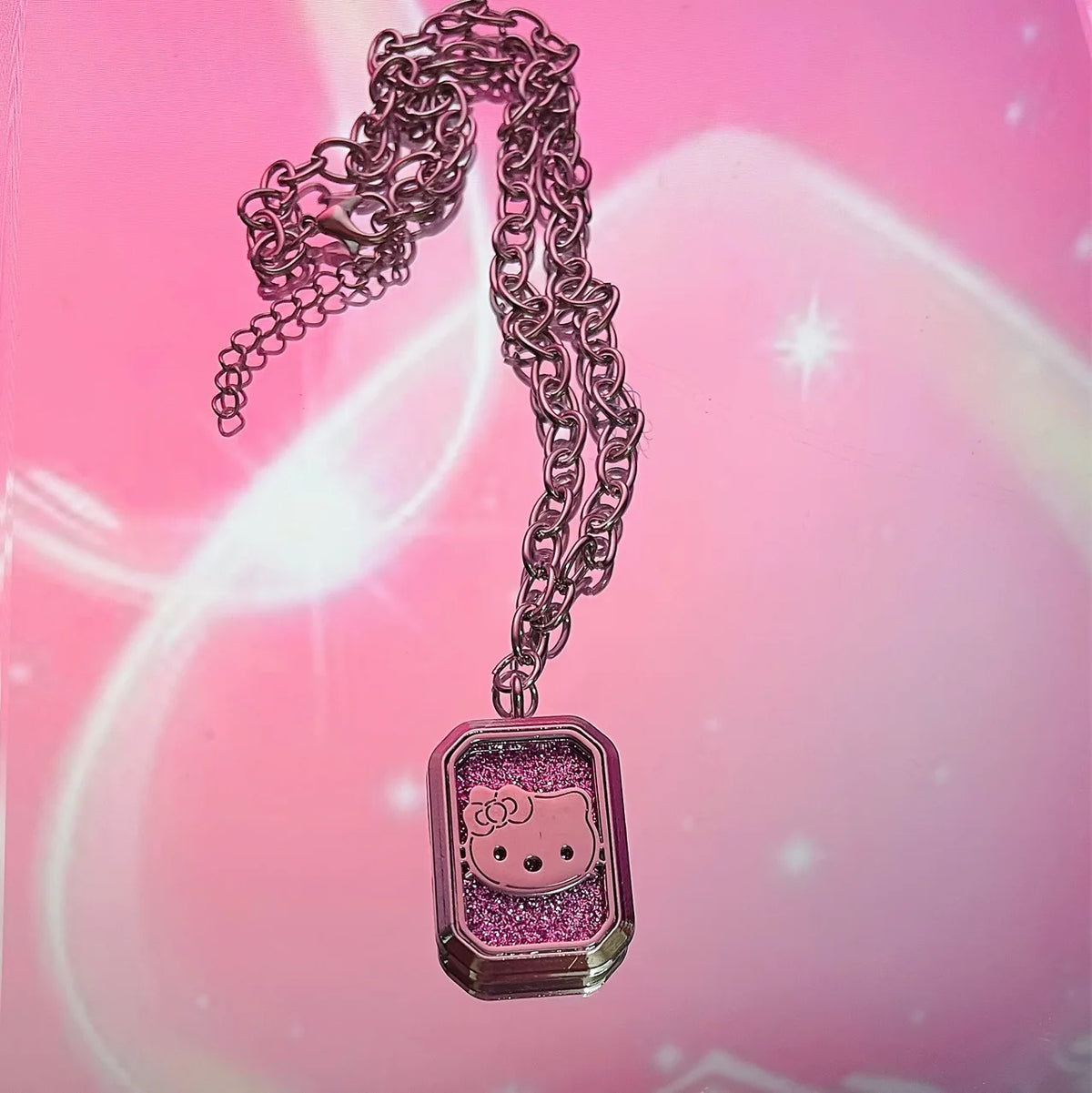 2252105 Sanrio Kawaii Hello Kitty Anime Pendant Cute Cartoon Kitty Kids Chain Simple Elegant Necklace Women Jewelry Gift