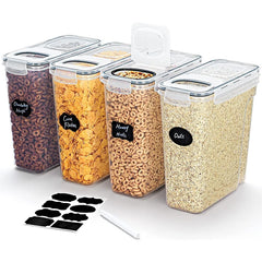 Cereal Storage Containers with Lids 1/2/4pcs Airtight Food Kitchen Organization Box