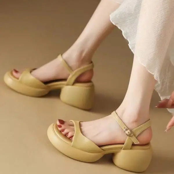 Clogs With Heel Summer High Sandals Female Women’s Shoes