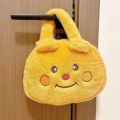 Plush Round Handbag Fashion Soft Furry Small Purse Carry Bags for Girls