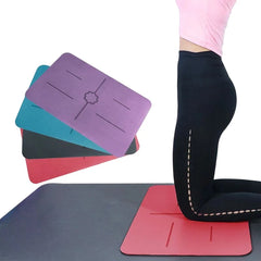 Mini PU Yoga Pad Eco-Friendly Non Slip Knee Elbows Soft Pilates Mat Fitness Auxiliary Cushion Training Exercises For Gym Sport