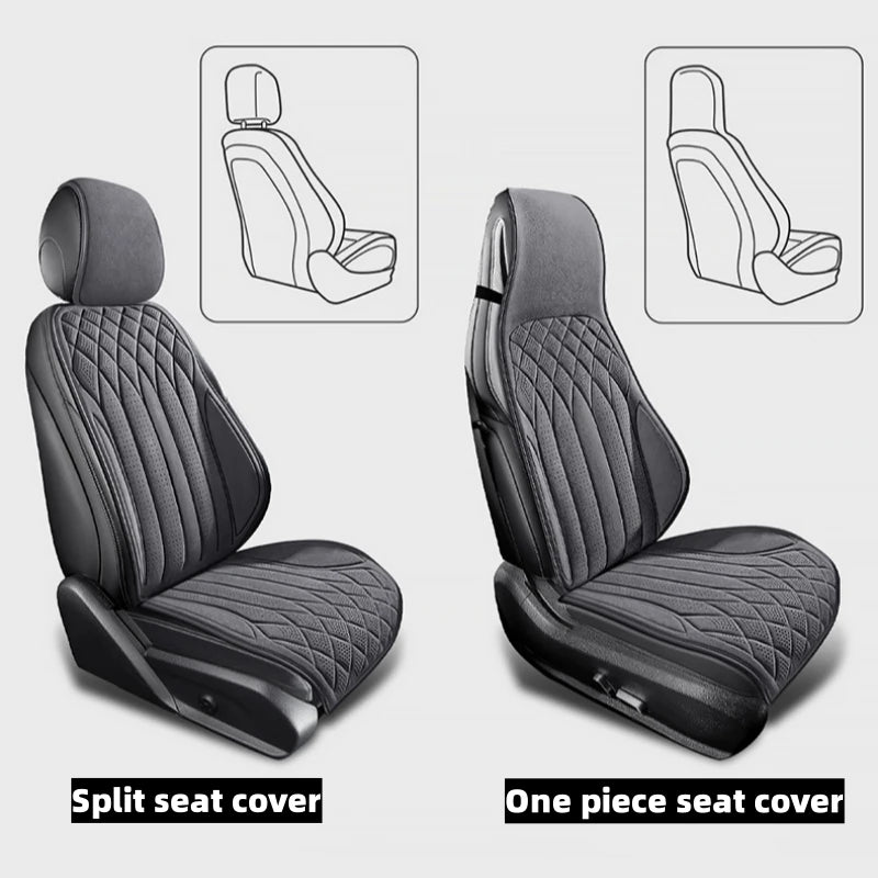 Breathable Car Seat Cover Luxurious Soft Suede Driver's Seat Anti-slip Protective Cushion