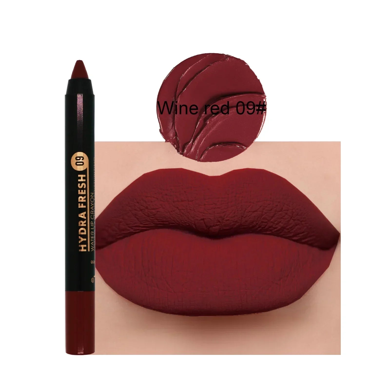 Matte Velvet Lipstick Pencil Waterproof Long Lasting Red Lip Sticks Non-Stick Cup Makeup Lip Tint Pencil