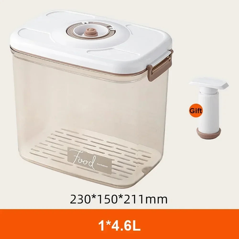 Kitchen High-Capacity Food Storage Container, Vacuum Preservation Box, Electric Suction Storage Box