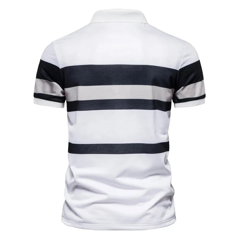 Men's Summer Fashion T-Shirts Lapel Quick Drying Anti Pilling Short-sleeved  Business Casual Polo Shirts Tee