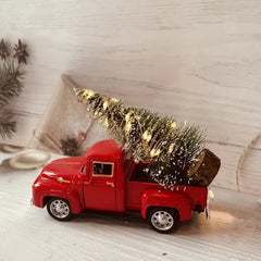 Christmas Trucks Ornaments Christmas Gifts for Kids Transporting Xmas Tree Car Christmas Decoration 2025 New Year Gift Navidad