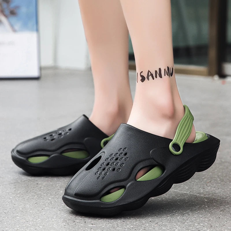 Summer Men Slippers Platform Outdoor Sandals Trend Clogs Beach Slippers