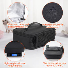 USB Portable Electric Heating Lunch Bag Food Warmer Box Food Heating Bag Heater 23*19*9cm For Outdoor Picnic Travel Camping