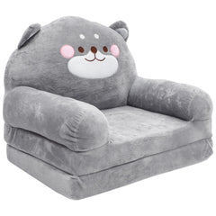 Folding Children's Sofa Plush Armchair for Bed Kids Armchairs Babies Pearlescent